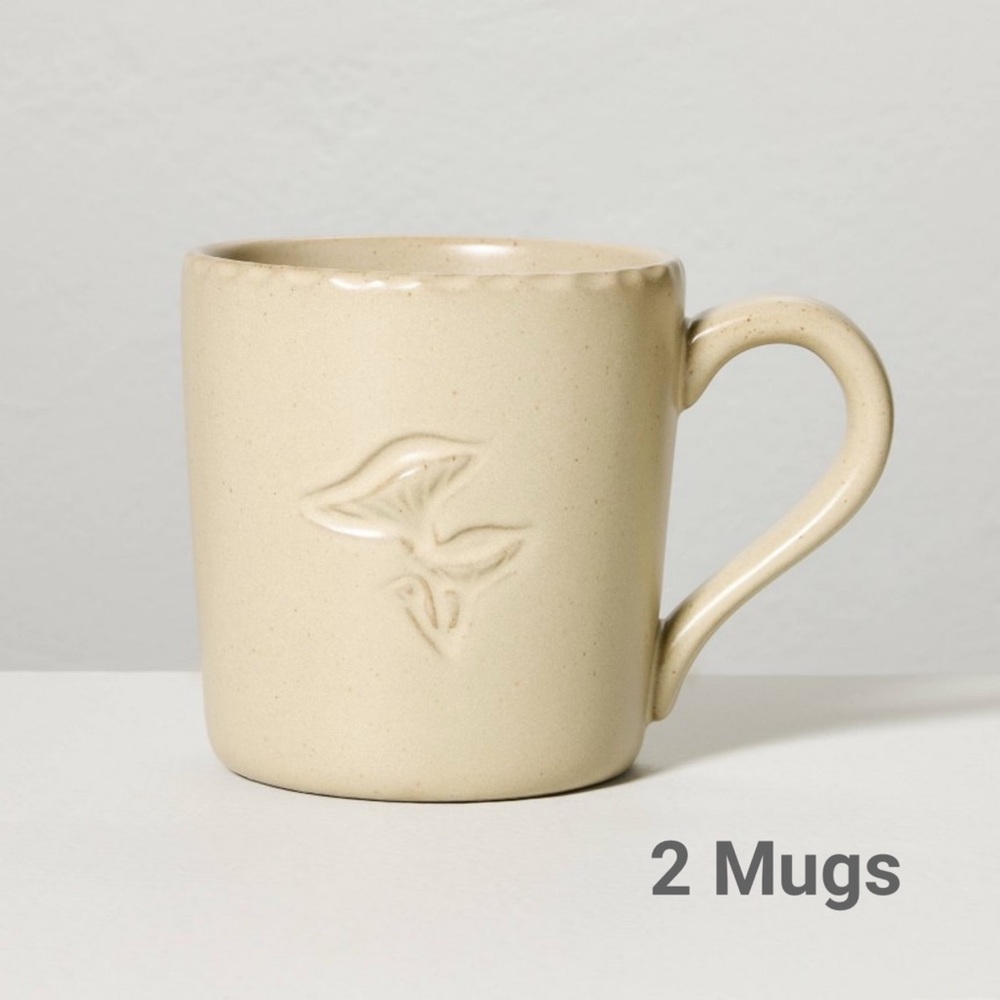 Set of 2 | 14.5-Ounce Mushroom Ceramic Mug - Hearth & Hand™ with Magnolia